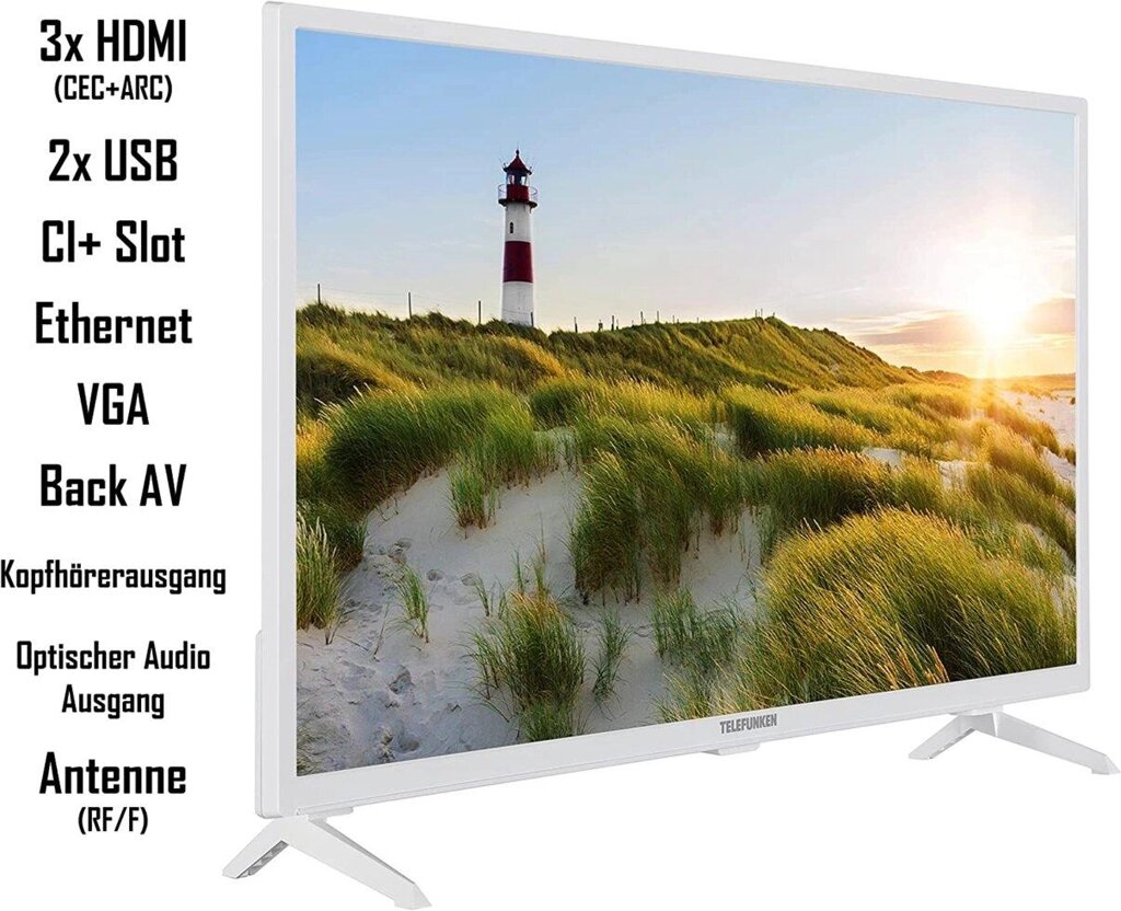 Телевізор 43 дюйми Telefunken XF43K550-W ( Full HD Smart TV HDR WiFi ) від компанії 4-K - фото 1