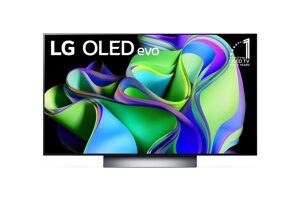 Телевізор 48 дюймів LG OLED48C37LA (4K smart TV OLED 120hz 40W — W24-GL3580)