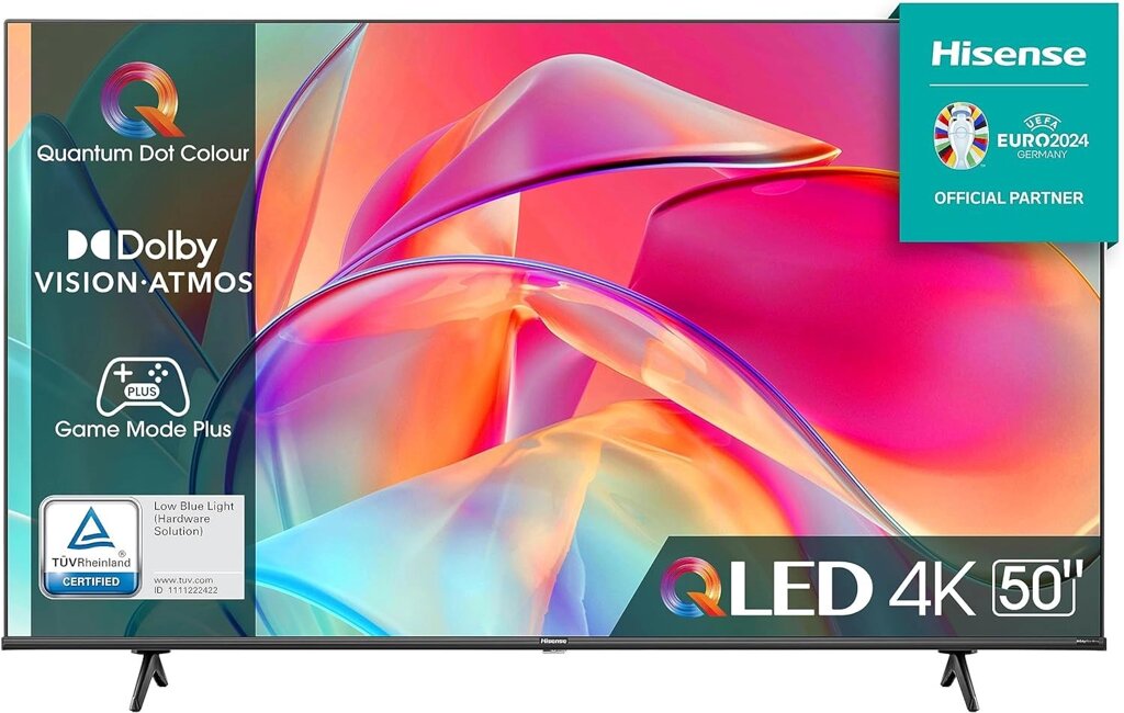 Телевізор 50 дюймів Hisense 50E77KQ (QLED Smart TV 4К T2/S2 Bluetooth) від компанії 4-K - фото 1