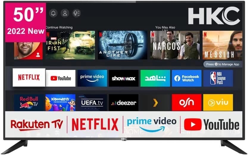 Телевізор 50 дюймів HKC HV50U1 (4K Smart TV WiFi ) від компанії 4-K - фото 1