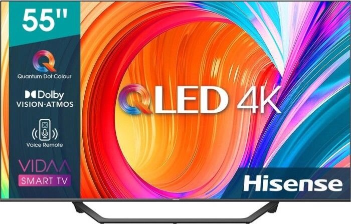 Телевізор 55 дюймів Hisense 55A7H (QLED 4К Smart TV T2/S2 Bluetooth) від компанії 4-K - фото 1