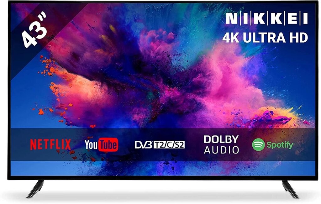 Телевізор 55 дюймів NIKKEI NU5518S ( 60 Гц 4K Smart TV T2S2 ) від компанії 4-K - фото 1