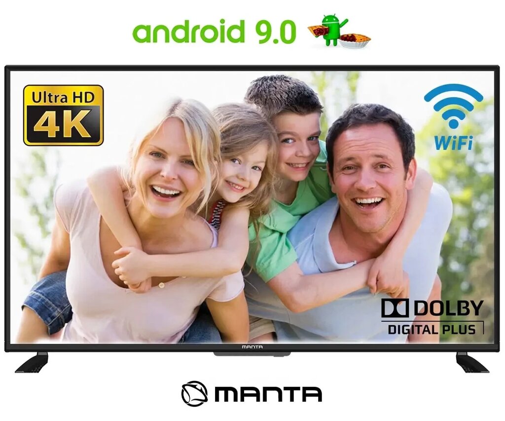 Телевізор Manta 43LUA120S (43 дюйми Smart TV 4K 60 Гц 300 Кд м2) від компанії 4-K - фото 1