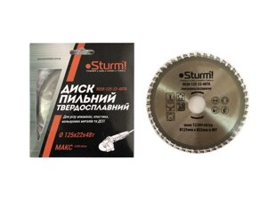 Диск пильний 125х22 мм 48 зубів ламінат/алюміній/пластик Sturm 9020-125-22-48TA