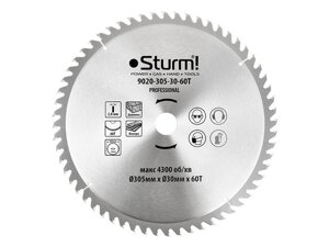 Диск пильний 305х30 мм 60 зубів по дереву для MS55305BL Sturm 9020-305-30-60T