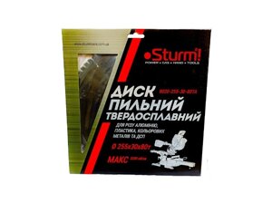 Диск пильний ламінат/алюміній/пластик (255х30мм 80 зубів) для MS5525WM Sturm 9020-255-30-80TA