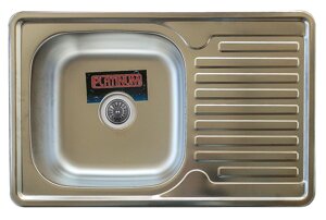 Мийка кухонна сталева Platinum 780х500х180 (0,8, ДЕКОР)