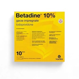 Betadine 10% Iodopovidone марлеві пов'язки з розчином йодоповідону 10 шт