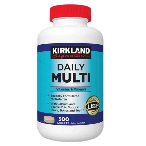 Kirkland Daily Multi загальнозміцнюючий повний комплекс вітамінів 500 шт США