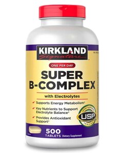 Kirkland Super B-Complex комплекс вітамінів B для енергетичного обміну 500 шт США