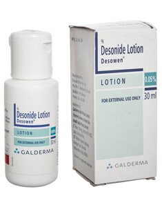 Лосьон desonide (Десонид) lotion desowen 0.05 для шкіри голови від псоріазу Galderma