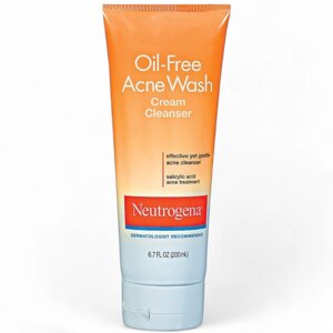 М'який кремовий очищувач для обличчя Neutrogena Oil-Free Acne Wash 200 мл США