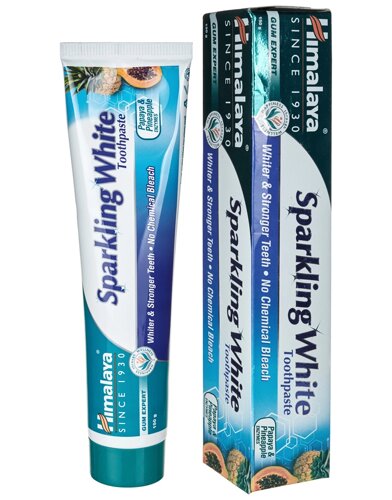 Паста для відбілювання зубів Хімала (Sparkling White Toothpaste Himalaya), 150 г