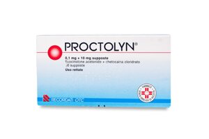 Свічки Proctolyn 0,1 мг + 10 мг Проктолін