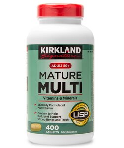 Посилений комплекс мультивітамінів Kirkland Mature Multi 400 шт