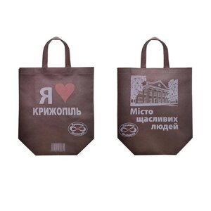 Еко-сумка Я люблю Крижопіль 36х34х16 см 5шт (8287)