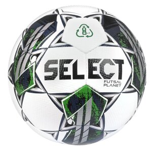 М'яч для футзалу Select Futsal Planet v22 (327) біло/зелен, розмір 4