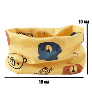 Шарф-бафф і Носочки-черевички нековзні 22/23(13,5 см) 2Life Жовтий (v-11808) D14-2025