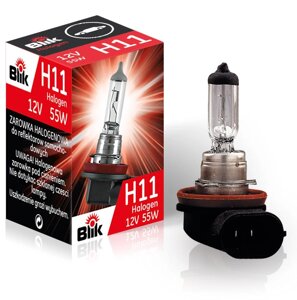 Лампа автомобільна BLIK H11 /55W PGJ19-2 DOT/12V 56978 BLIK