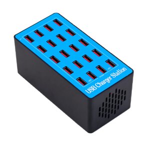 Мультизарядное устройство на 20 USB портов Digital Lion MCS-A5+док-станция, 100W, blue