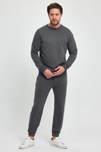 Спорт комплект Trend Collection: Світшот 6049 Антрацит, Штани 5424-1 Антрацит