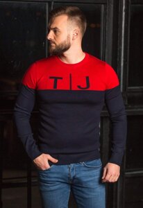 Светр Trend Collection 9927 синій + червоний