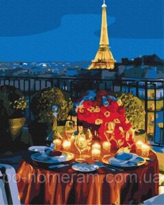 Картина за номерами BrushMe Побачення в Парижі (BS52079) 40 х 50 см (Без коробки)
