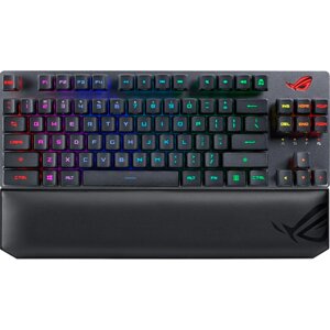 Клавіатура asus ROG strix scope RX TKL wireless deluxe RGB USB/WL/BT black (90MP02J0-BKUA01)