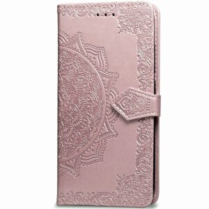 Шкіряний чохол ( книжка ) Art Case з візитницею для Xiaomi Redmi 4a Рожевий (117742)