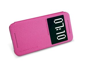 Шкіряний чохол (книжка) Nillkin Sparkle Series для HTC One / M9 (Рожевий)