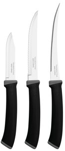 Набори ножів TRAMONTINA FELICE black н-р ножей 3пр (стейк, томат, овоч) (23499/077)