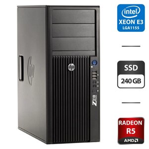 Робоча станція HP Z210 workstation tower / intel xeon E3-1230 (4 (8) ядра по 3.2 - 3.6 ghz) / 8 GB DDR3 / 240 GB SSD / AMD radeon R5 240, 1 GB GDDR3, 64-bit / DVI