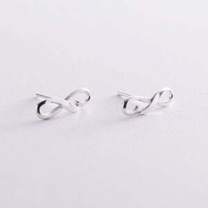 Срібні сережки - Pusets Infinity 122869