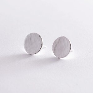 Срібні сережки Сонячні зайчики (маленькі) 123041