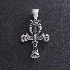 Срібний кулон Єгипетський хрест Анк. Струт Осіріса - символ вічного життя 133111