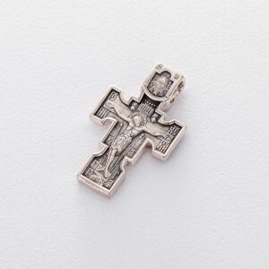 Срібний ортодоксальний хрест Архангел Майкл. Казанська ікона матері Божої 131016