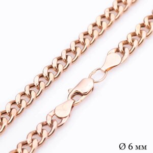 Золотая цепочка панцирное плетение (6 мм) ц00039-6