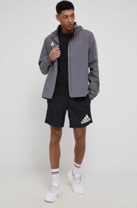 Спортивна куртка adidas Performance колір сірий перехідна