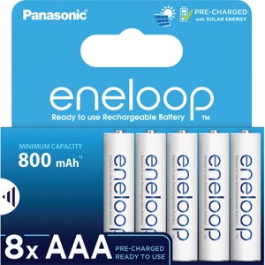 Акумулятор тип AAA panasonic eneloop NI-MH AAA 800 mah 8 шт. (BK-4MCDE/8HH)