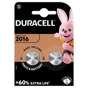 Тип акумулятора CR2016 Duracell DL2016 DSN 2 pcs. one