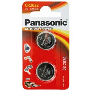 Тип акумулятора CR2032 panasonic CR 2032 BLI 2 lithium (CR-2032EL/2B)