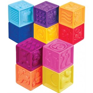 Кубики силіконові Battat Порахуй-ка! 10 шт. в сумочці (BX1002Z)
