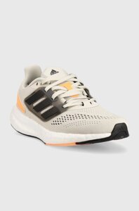 Бігові кросівки adidas Performance Pureboost 22 колір бежевий