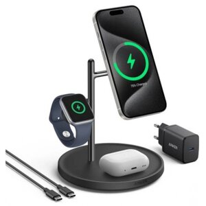 Бездротовий зарядний пристрій Anker MagGo 3-in-1 Wireless Charging Station (B25M3311)