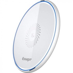 Бездротовий зарядний пристрій Essager Desktop QI Magnetic Wireless Phone Charger 15W White (EWXZMX-JMB02)