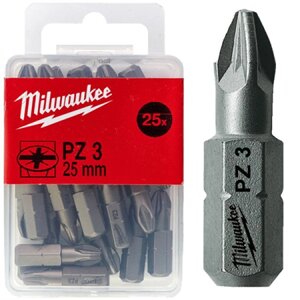 Біта для викрутки Milwaukee PZ3 25 мм 25 шт. (4932399591)