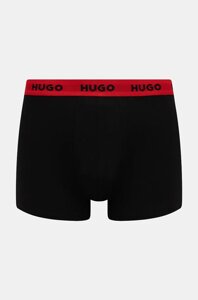 Боксери HUGO 3-pack чоловічі колір чорний 50517887