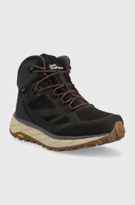 Черевики Jack Wolfskin Terraventure Texapore mid чоловічі колір чорний утеплене 4051521