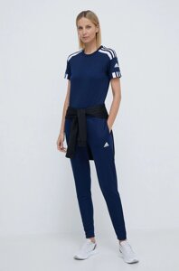 Штани для тренувань adidas Performance Entrada 22 HC0334 жіночі колір синій однотонні