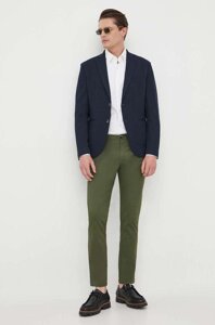 Штани Sisley чоловічі колір зелений пряме